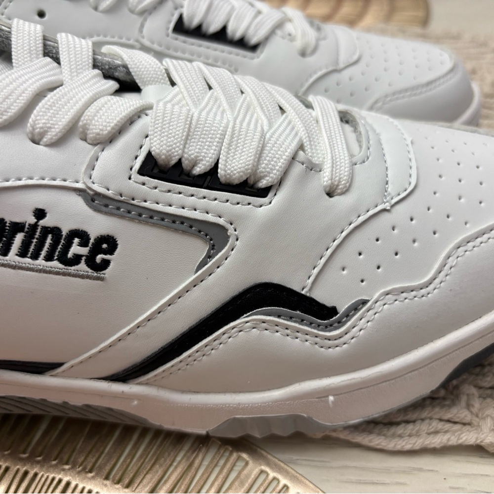 Prince Women’s White and Black Athletic Shoes